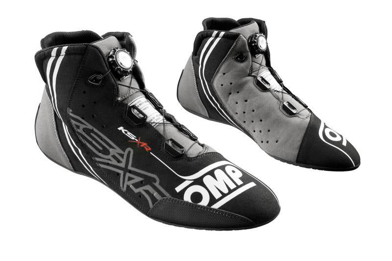 OMP KART SHOES KS-X FIA 8877-2022 BLACK/GREY/FLUO YELLOW SIZE 42