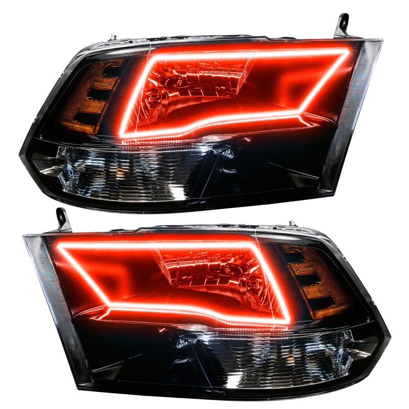 Oracle Lighting 09-18 RAM 1500 Sport Halo Headlights - Blk Housing w/2.0 Controller