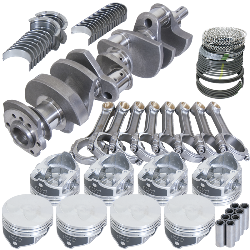 Eagle Chevy LT1350 1Pc 3.480in Crank 6.000in I-Beam Rods -7cc 4.040in Pistons Rotating Assembly