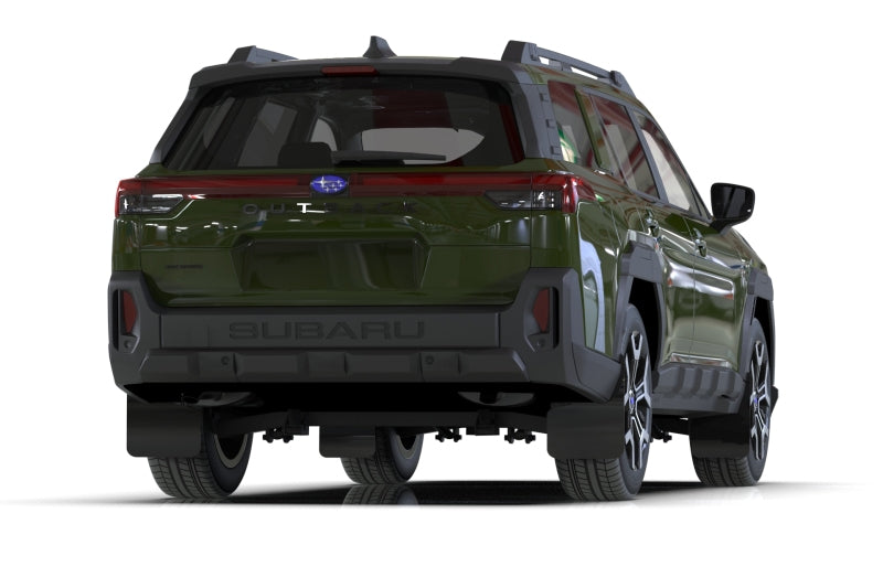 Rally Armor 2026 Subaru Outback Black Mud Flap - Metallic Black Logo