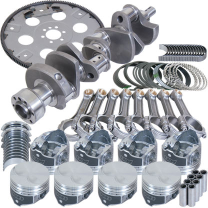 Eagle Chevy 305 1Pc 3.480in Crank 5.700in I-Beam Rods 3.796in Pistons 168 Tooth FP Balanced Assembly