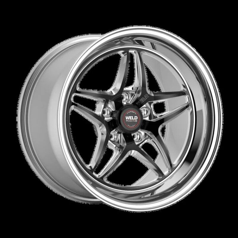 Weld S81 17x10 / 5x4.5 / ET 58 - Black Center w/ Polished Shell