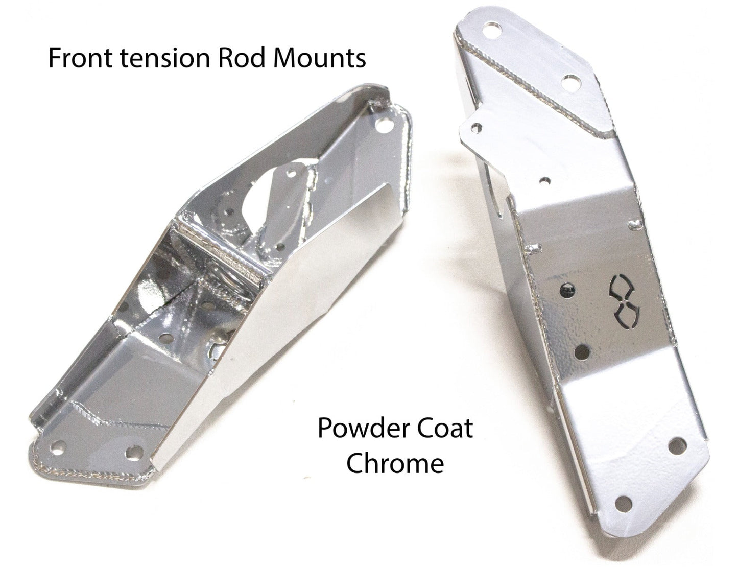 AE86 Front Tension Rod Mounts - Spherical - Chrome