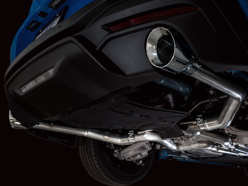 AWE 2024 Ford Mustang GT Fastback S650 RWD Track Edition Cat-Back Exhaust w/ Dual Chrome Silver Tips