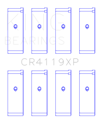 King Mitsubishi 4G91/4G92/4G93 16V XP - Series Performance Rod Bearing Set - Size STD