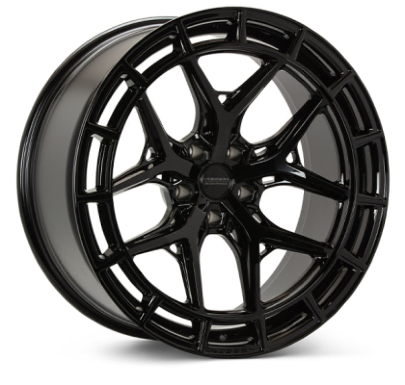 Vossen HFX-1 19x10 - 5x120.65 - ET28 - Deep Face - 70.3 - Gloss Black Wheel