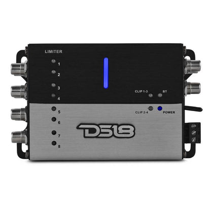 DS18 4-Channel In and 8-Channel Out DSP Bluetooth Audio Receiver Smartphone Control