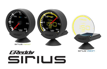 GReddy Sirius Meter - Oil Pressure 0/10.0kPa 74mm Analog Gauge (w/Oil Press Sensor & Harness Set)