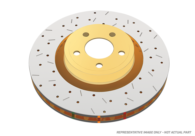 DBA 00-02 Audi S4 Rear 4000 Series Drilled & Slotted Rotor