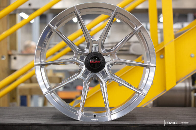 Vossen x Novitec NF10 20x8.5in - 5x114.3 BP - ET38 - Brushed Gloss Clear Mclaren GT Front Wheel