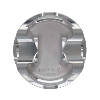 Manley Nissan SR20DE Piston Set - 87.00mm Bore 1.260in CH, -12.00 CC