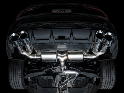 AWE Tuning 22-24 Audi 8Y S3 Touring Edition Exhaust - Chrome Silver Tips