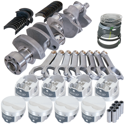 Eagle Chevy LT1 350 1Pc 3.480in Crank 5.700in H-Beam -3.7cc 4.000in Pistons Rotating Assembly