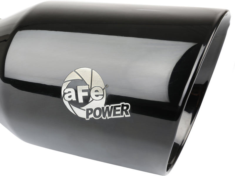 aFe MACH Force-Xp Universal Exhaust Tip 3 IN Inlet x 4-1/2 IN Outlet x 9 IN L- Black Tip