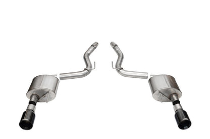 Corsa 2024+ Ford Mustang GT Sport Axle-Back Dual Rear Exit with 4.5in Straight Cut Black PVD Tips