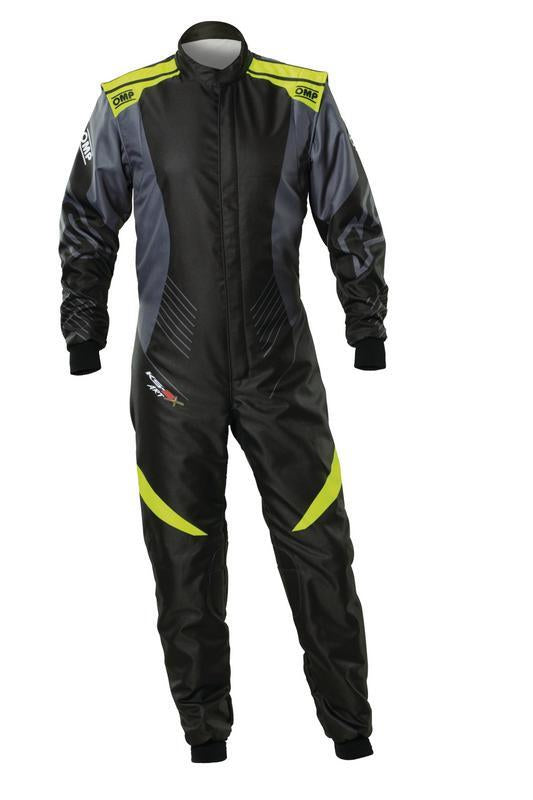 OMP KS-2X ART SUIT FIA 8877-2022 BLACK / FLUO YELLOW SZ 58