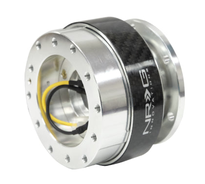 NRG Quick Release Gen 1.0 Silver Body with Carbon Fiber Ring