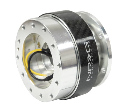 NRG Quick Release Gen 1.0 Silver Body with Carbon Fiber Ring