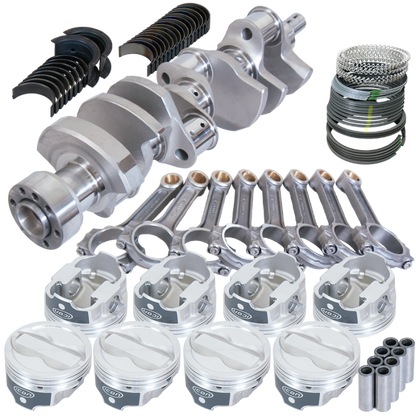 Eagle Chevy LT1 350 1Pc 3.750in Crank 6.000in I-Beam Rods -18cc 4.030in Pistons Rotating Assembly