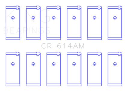 King Engine Bearings Chrysler 170CI 2.8L/198CI 3.2L/225CI 3.7L Rod Bearings (Size 0.40 Oversized)