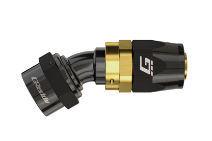 GReddy AN16 STRAIGHT HOSE END BLACK/GOLD ANODIZED