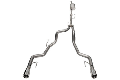 Corsa 2021-2025 Ford F-150 SuperCrew/5.5ft Bed 3.5L V6 Sport Cat-Back Dual Rear Exit-Polished
