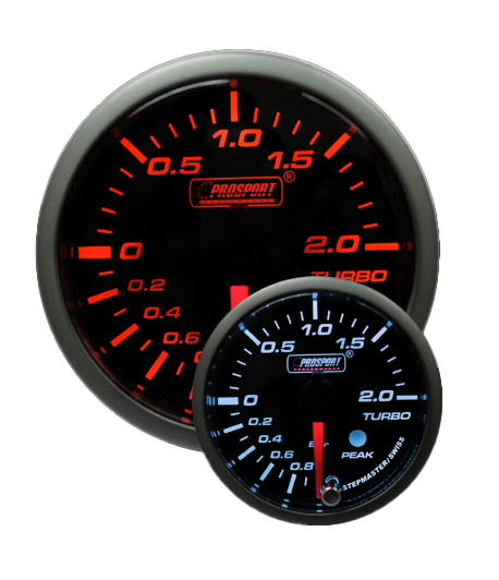 Prosport Gauges - 2-1/16" Amber/White Premium Metric Boost