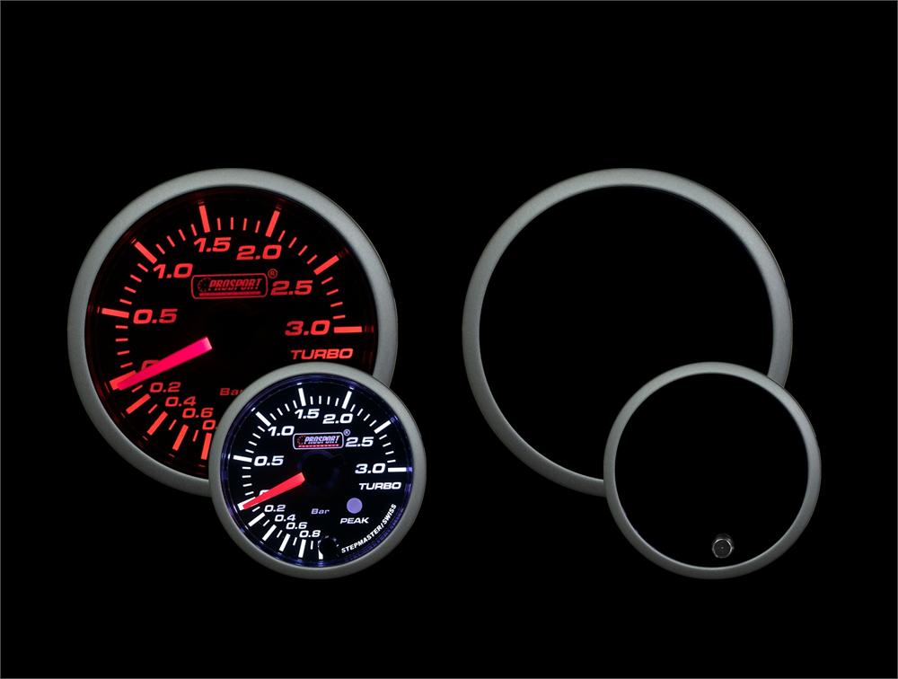 Prosport Gauges - Amber/White Premium Metric Boost 3 Bar