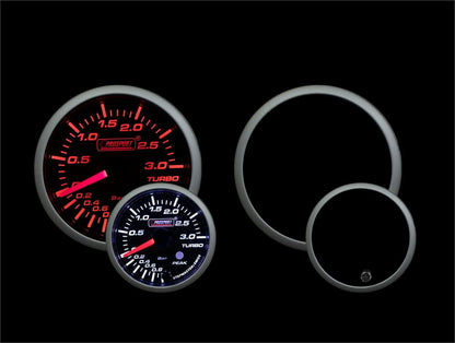Prosport Gauges - Amber/White Premium Metric Boost 3 Bar