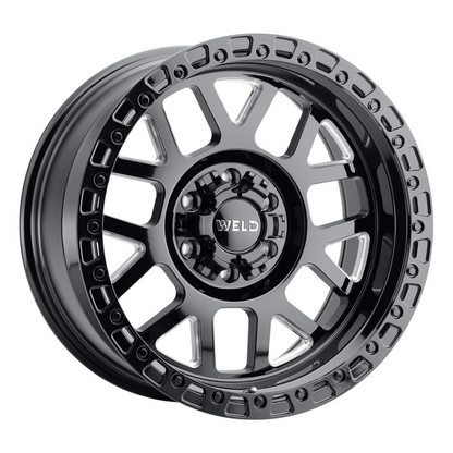Weld Off-Road W105 20X10 Cinch 6X135 6X139.7 ET-18 BS4.75 Gloss Black MIL / Gloss Black 106.1