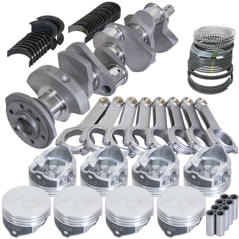 Eagle Chevy LT1 350 1Pc 3.480in Crank 6.000in H-Beam -3.7cc 4.040in Pistons Rotating Assembly