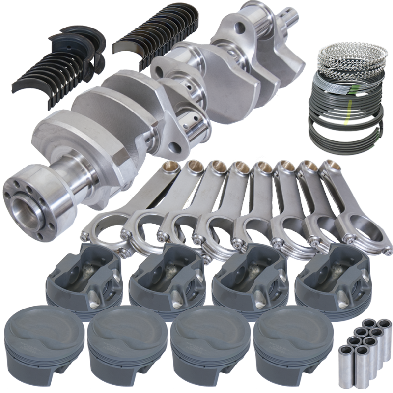 Eagle Chevy LT1 350 1Pc 3.750in Crank 6.000in H-Beam -16cc Inv Dome 4.030in Piston Rotating Assembly