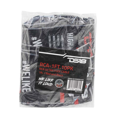 DS18 Level 1 RCA 1ft 10 x Pack