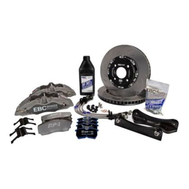 EBC Racing 00-07 BMW M3 E46 3.2L Anodized Apollo-6 Calipers 355mm Rotors Front Big Brake Kit