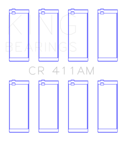 King Engine Bearings VW Ck/Eg/Ep/Fh/Jb/Yj/Yn/Ys/Zf (Size +0.25mm) Connecting Rod Bearing Set
