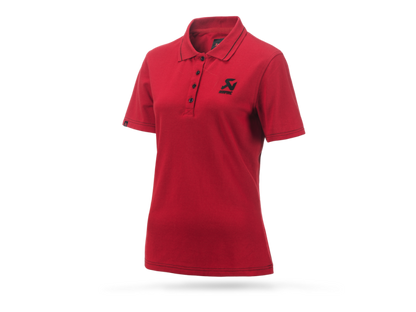 Akrapovic Corpo Polo Red Womens - M
