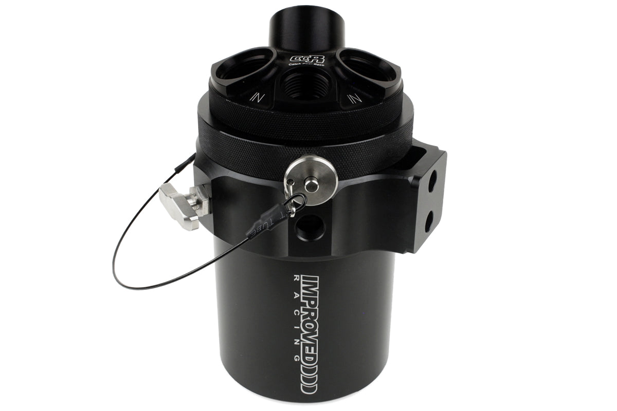 Improved Racing - CCRZ Competition Recirculated High-Flow Oil Catch Can, 0.5 Liter