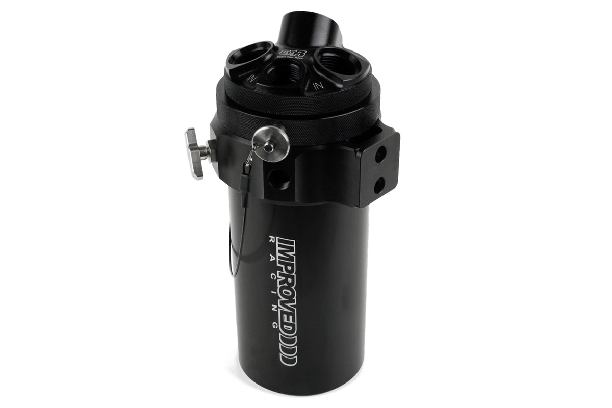 Improved Racing - CCRZ Competition Recirculated High-Flow Oil Catch Can, 1 Liter