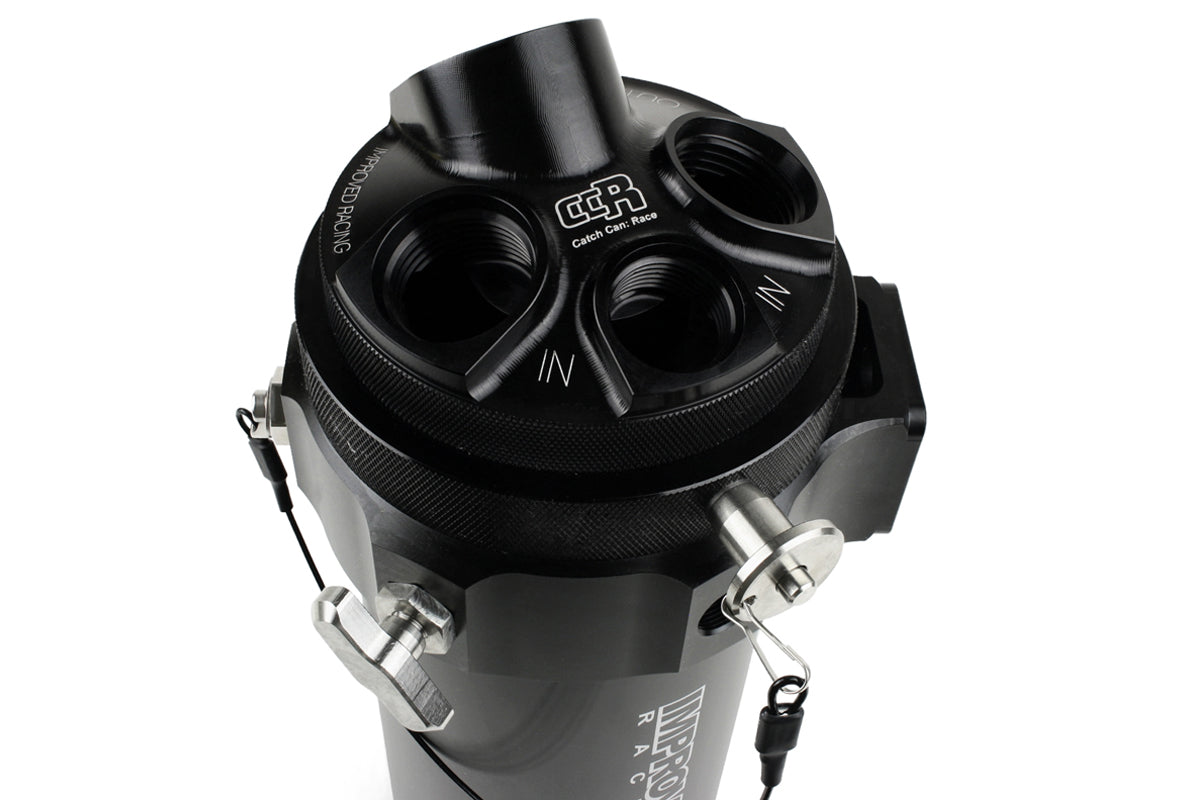 Improved Racing - CCRZ Competition Recirculated High-Flow Oil Catch Can, 1 Liter