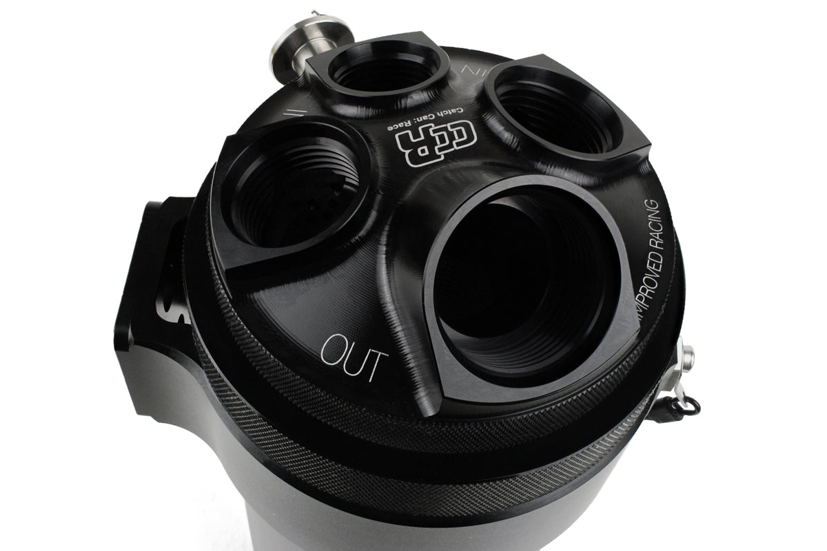 Improved Racing - CCRZ Competition Recirculated High-Flow Oil Catch Can, 1 Liter