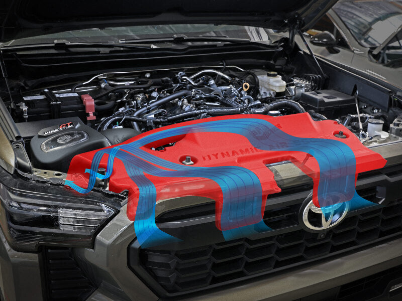 aFe POWER Red Edition Dynamic Air Scoop XL for Intake Kits 50-70119D and 50-70119R