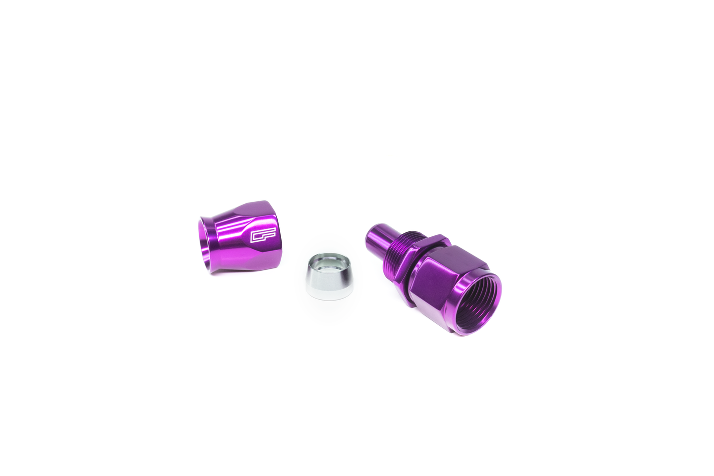 ColorFittings - 06 AN Straight Female Aluminum Hose End (PTFE)
