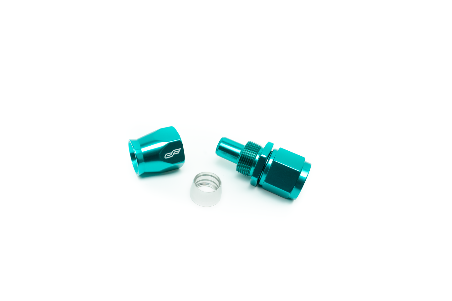 ColorFittings - 06 AN Straight Female Aluminum Hose End (PTFE)