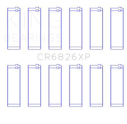 King Engine Bearings Gm/Holden 3.6 Lf4/Lfx/Lgx (Size STDX) Connecting Rod Bearing Set