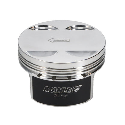Manley Nissan GTR VR38DETT 99mm Bore 88.4mm Stroke -2cc Dish Turbo Tuff Piston Set w/ Rings
