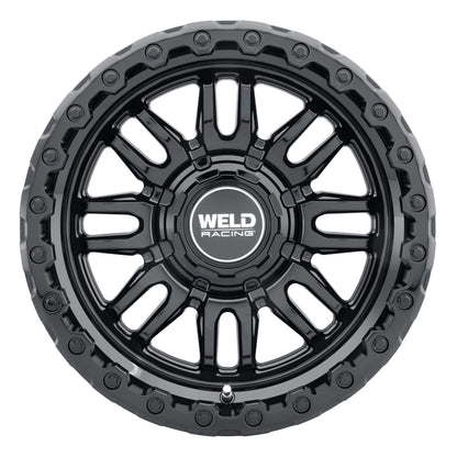 Weld Off-Road Swift 17x9in - 8x170 BP - ET-12 - 125.1mm CB - Gloss Black Wheel & Ring