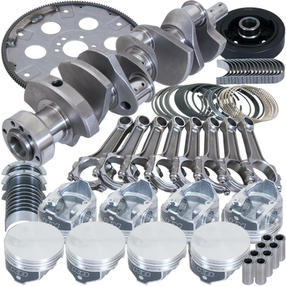 Eagle Chevy 454 1Pc 4.250in Crank 6.385in I-Beam Rod -3cc Flat Top 4.280in Pistons Balanced Assembly