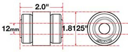 SPC Performance Flex Joint xAxis Jeep JK Front UCA 12mm X 2 X 1.8125