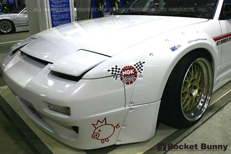 GReddy 89-93 Nissan 240SX 2Dr Rocket Bunny F&R Works Fender Flares V.1-FRP *Must Check Availability*