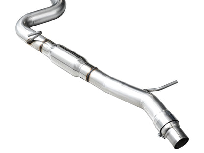AWE Tuning MK8 Volkswagen Golf R 3in Track Edition Quad Exhaust - Chrome Silver Tips